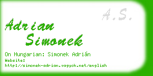 adrian simonek business card